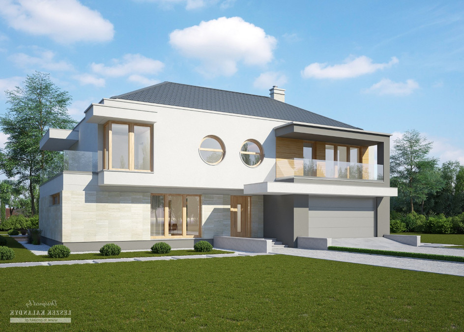Budowa domu LK&1211 (odbicie lustrzane) z New-House