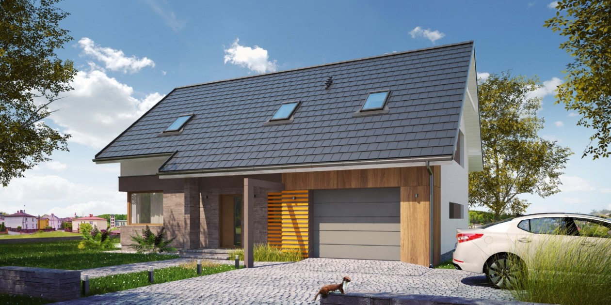budowa domu Citus I G1 (Odbicie lustrzane) - New-House