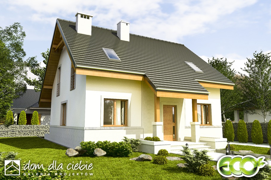 budowa domu Gajówka bez garażu [B] - New-House