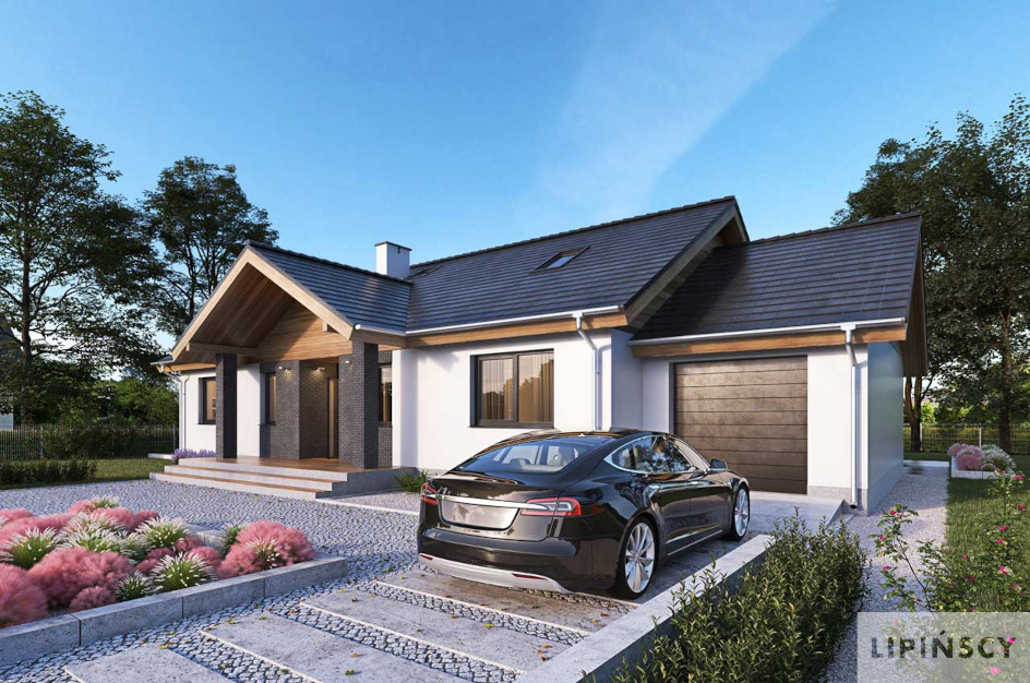 Budowa domu ROCKVILLE III DCB121b (odbicie lustrzane) z New-House