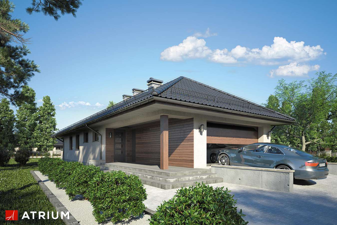 budowa domu Excelsior II odbicie lustrzane - New-House
