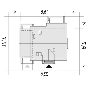 Daria z garażem 1-st. [A] (odbicie lustrzane) - miniatura 10