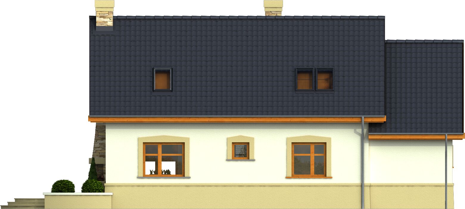Agatka II z garażem 1-st. [A] (odbicie lustrzane) - miniatura 4