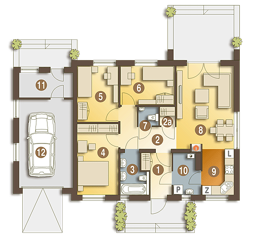 Hugo II z garażem 1-st. [A] - miniatura 8