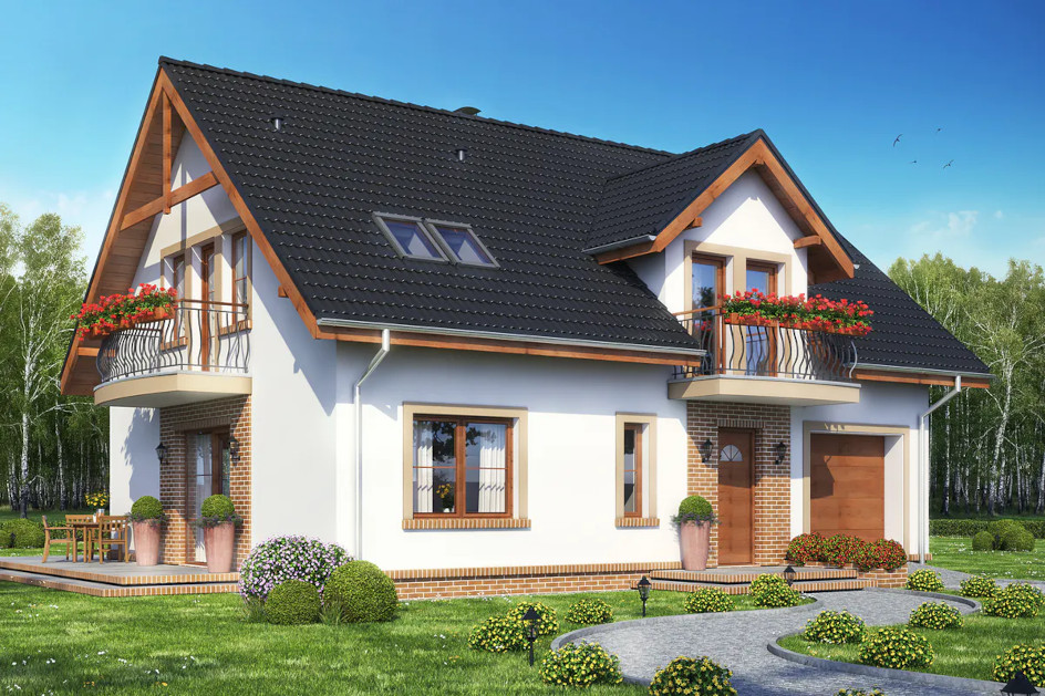 Budowa domu SZNAUCER 2 Z GARAŻEM z New-House