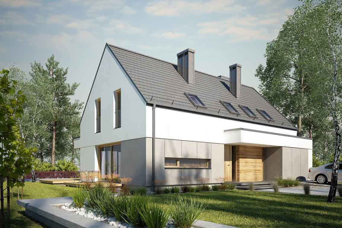 budowa domu Dla Aktywnych 3 (odbicie lustrzane) - New-House
