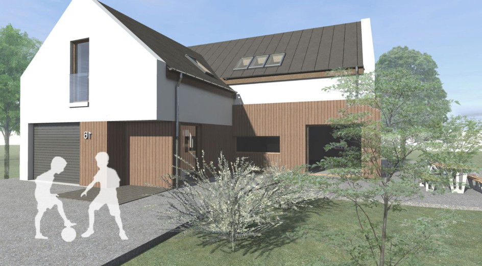 Budowa domu eko Typowy 5 (odbicie lustrzane) z New-House
