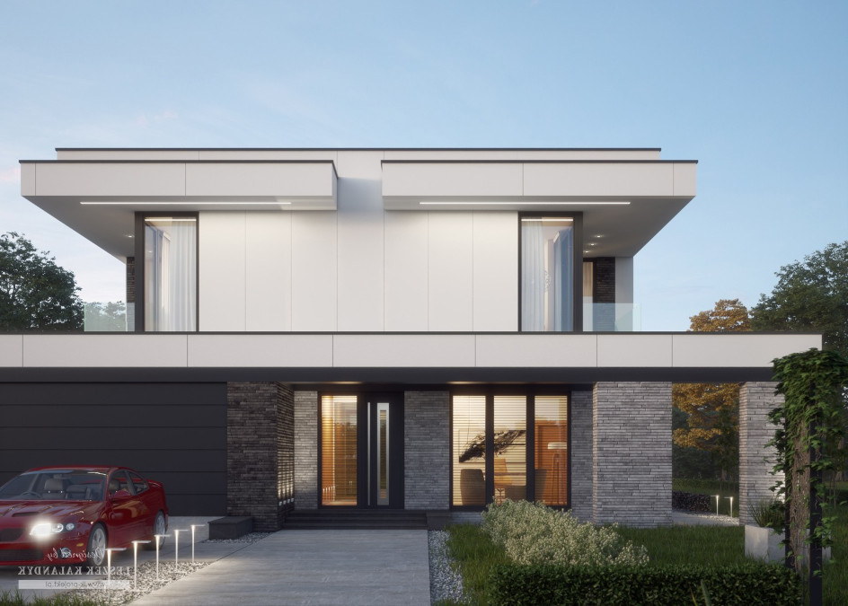 Budowa domu LK&1308 (odbicie lustrzane) z New-House