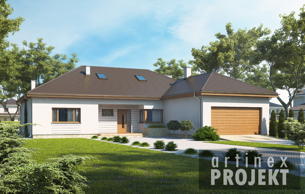 budowa domu- D136 (odbicie lustrzane)- New-House