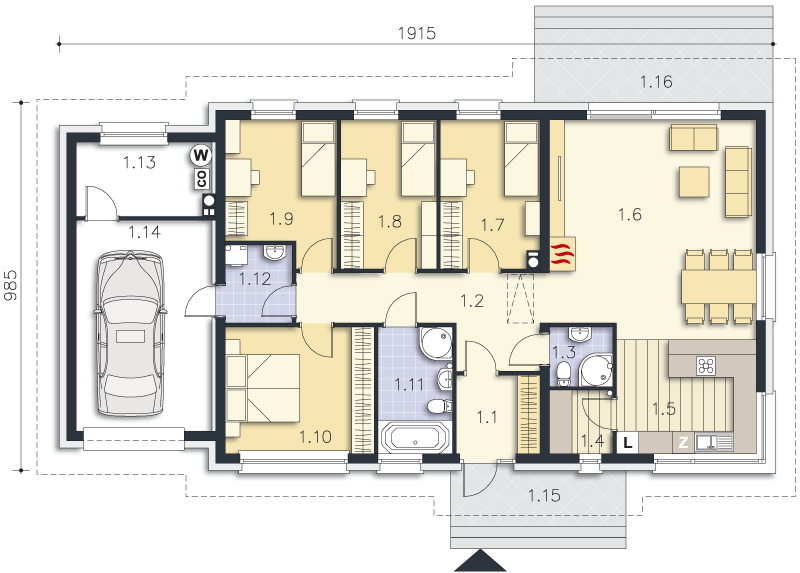 AROSA III LMB115b (odbicie lustrzane) - miniatura 6