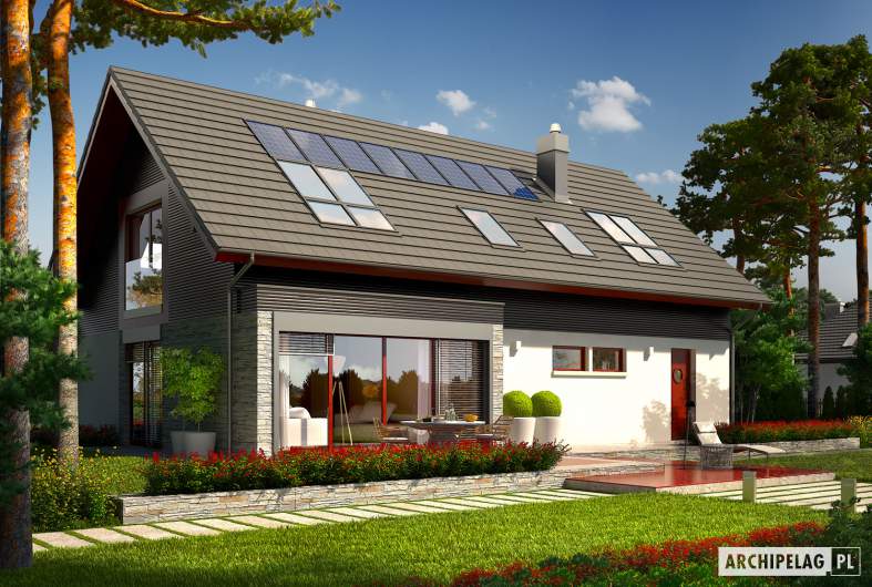 budowa domu Benjamin G1 MULTI-COMFORT (odbicie lustrzane) - New-House