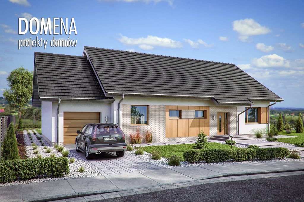 budowa domu Domena 106 A-T (Odbicie lustrzane) - New-House