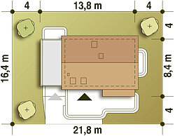 Eco 1 z garażem 1-st. [A] (odbicie lustrzane) - miniatura 10
