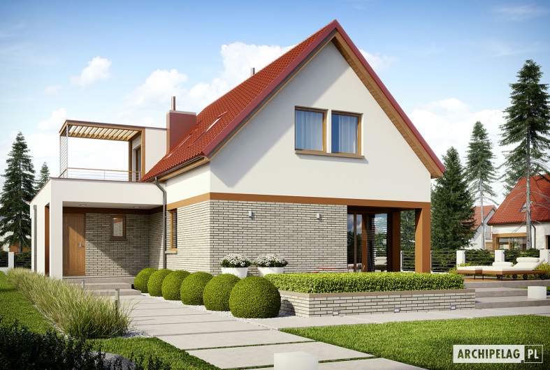 budowa domu E13 III G1 ECONOMIC (odbicie lustrzane) - New-House
