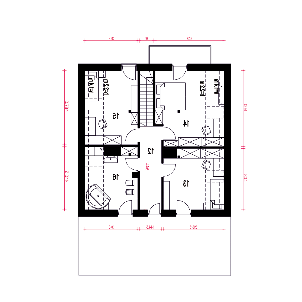 Nowalia z garażem 1-st. [A1] (odbicie lustrzane) - miniatura 10