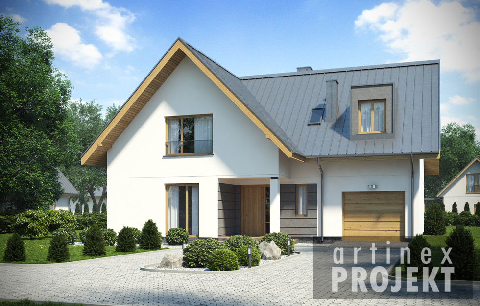 budowa domu - D184B (odbicie lustrzane) - New-House