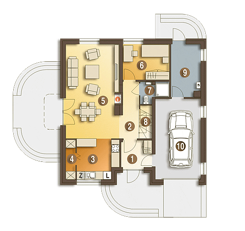 Amanda z garażem 1-st. [A] - miniatura 8