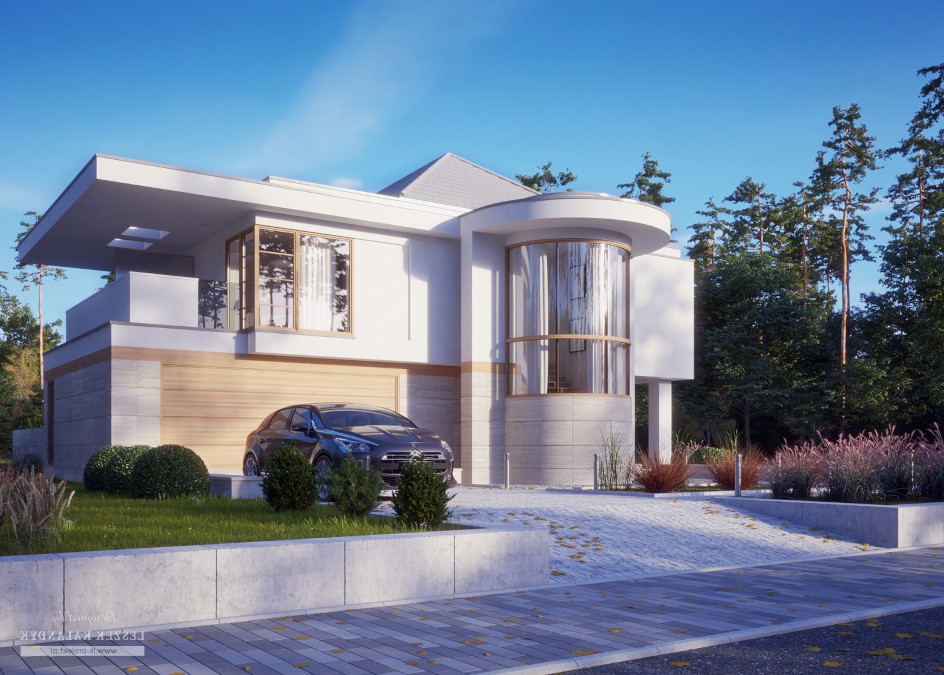 Budowa domu LK&1370 (odbicie lustrzane) z New-House