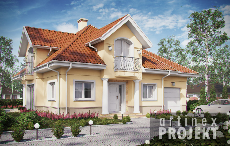 budowa domu- D209A (odbicie lustrzane)- New-House