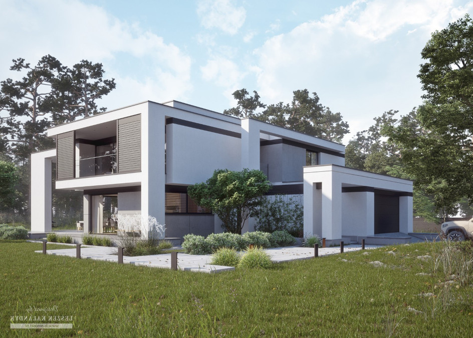 Budowa domu LK&1372 (odbicie lustrzane) z New-House