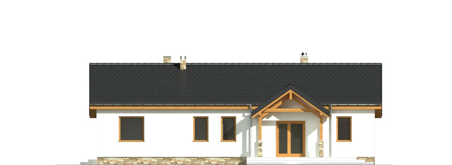 Siewka z garażem 1-st. [A] (odbicie lustrzane) - miniatura 4