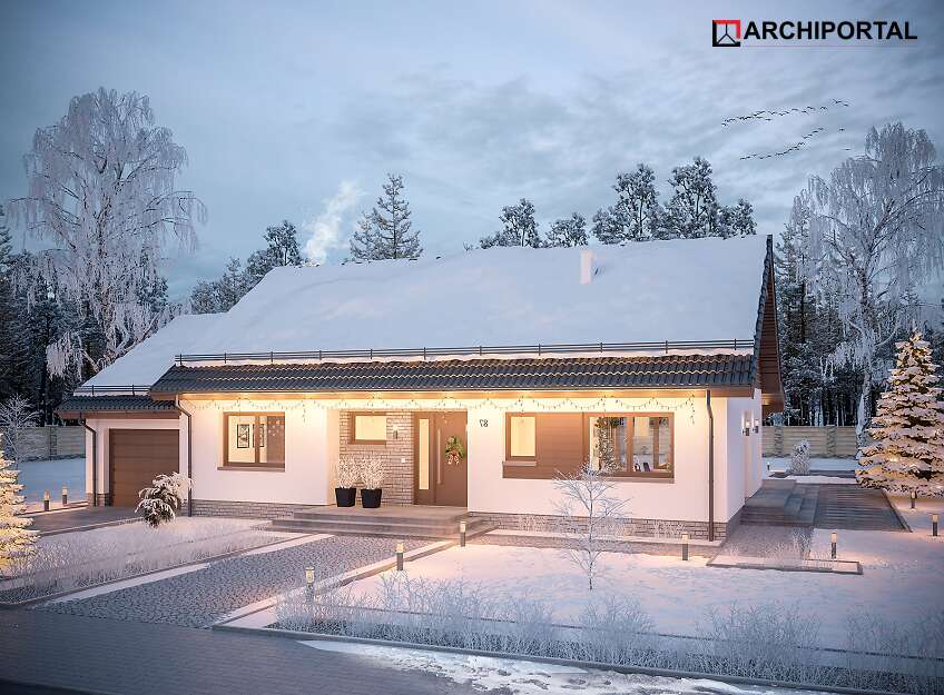 budowa domu Tamara Modern WZ (odbicie lustrzane) - New-House