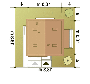 Nowinka V z garażem 1-st. [A] (odbicie lustrzane) - miniatura 10