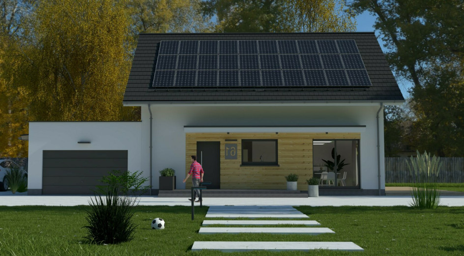 Budowa domu eko Typowy 57 (odbicie lustrzane) z New-House