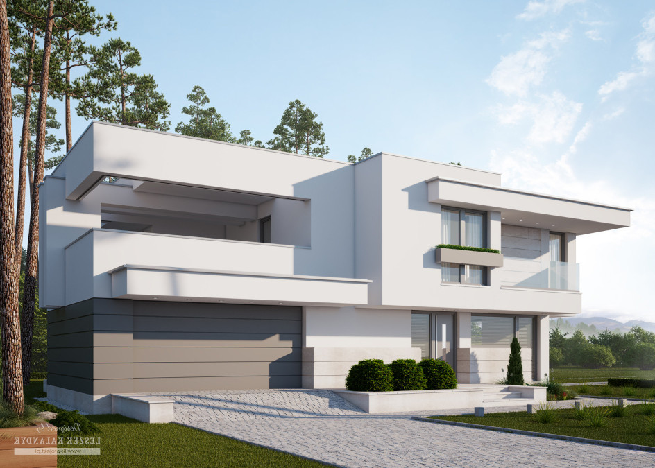 Budowa domu LK&1263 (odbicie lustrzane) z New-House