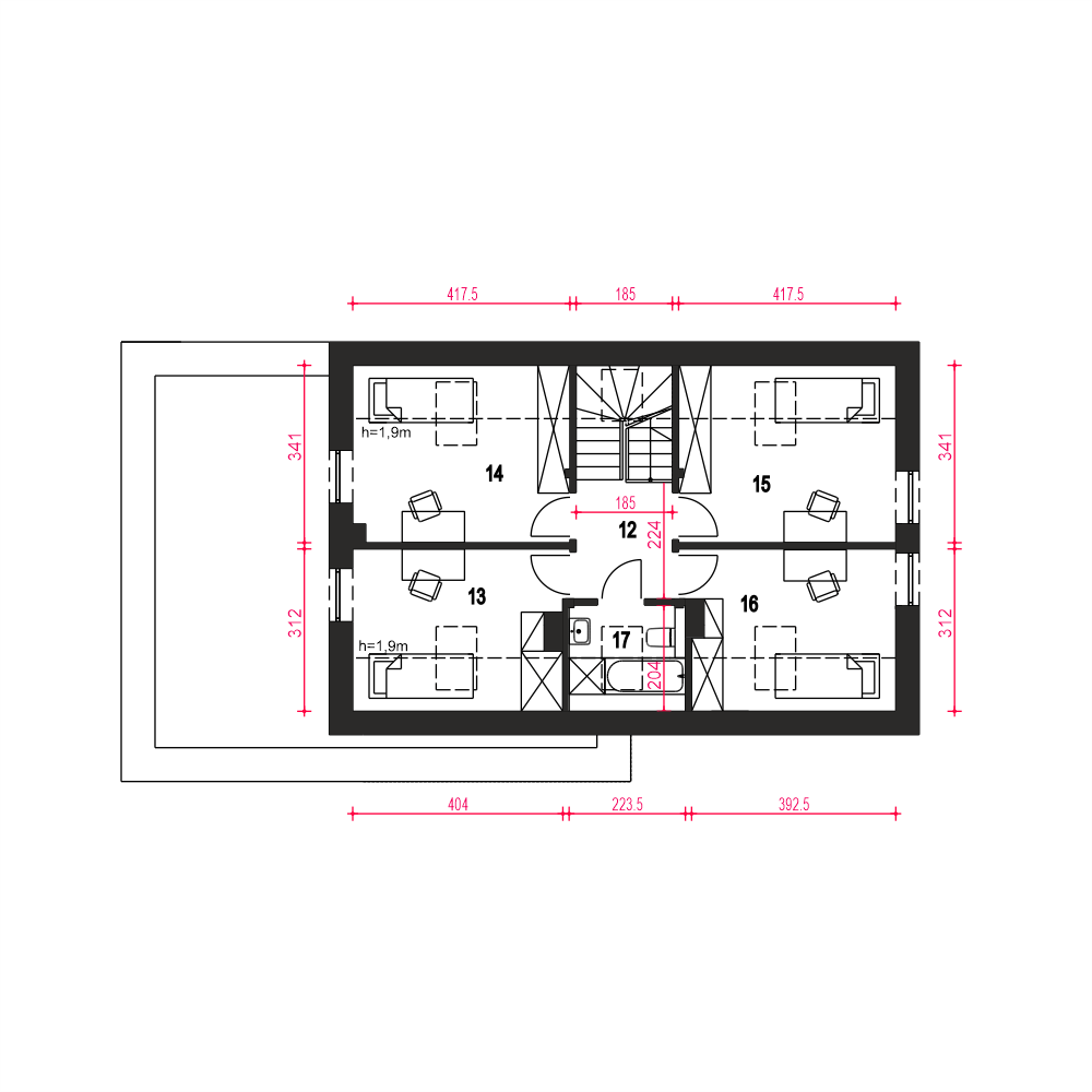 Werbena z garażem 1-st. [A] - miniatura 10