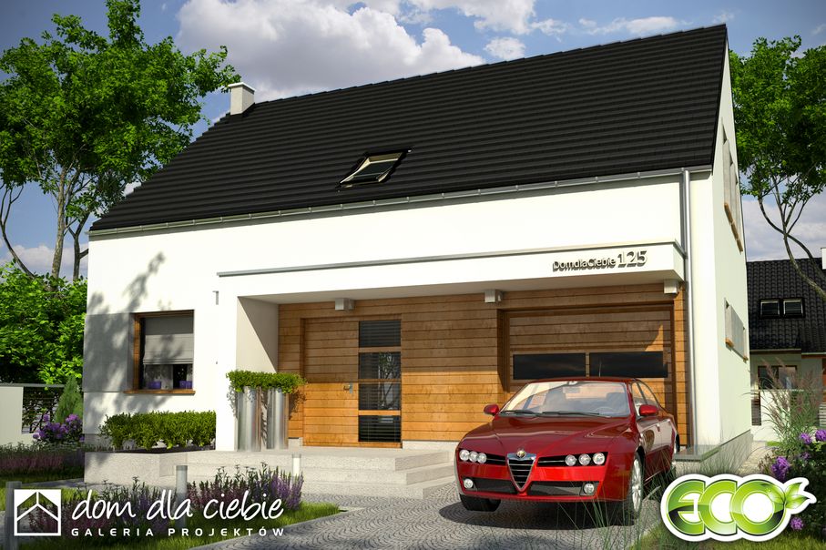 budowa domu Emma trend z garażem 1-st. [A] - New-House