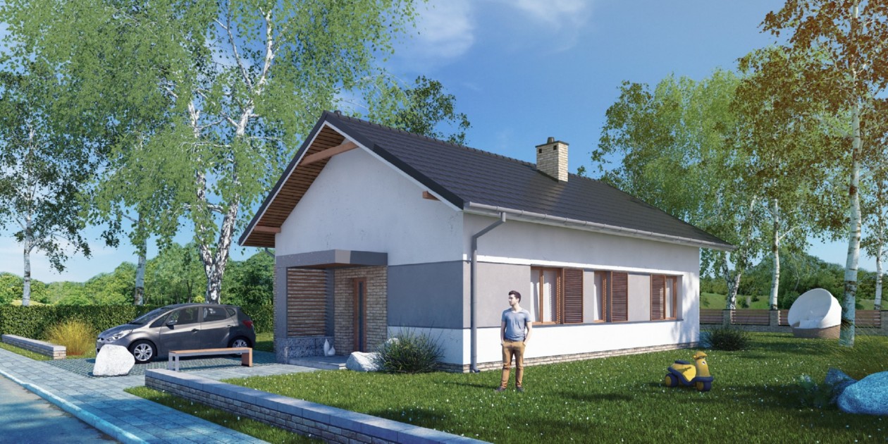 budowa domu Humilis I (Odbicie lustrzane) - New-House