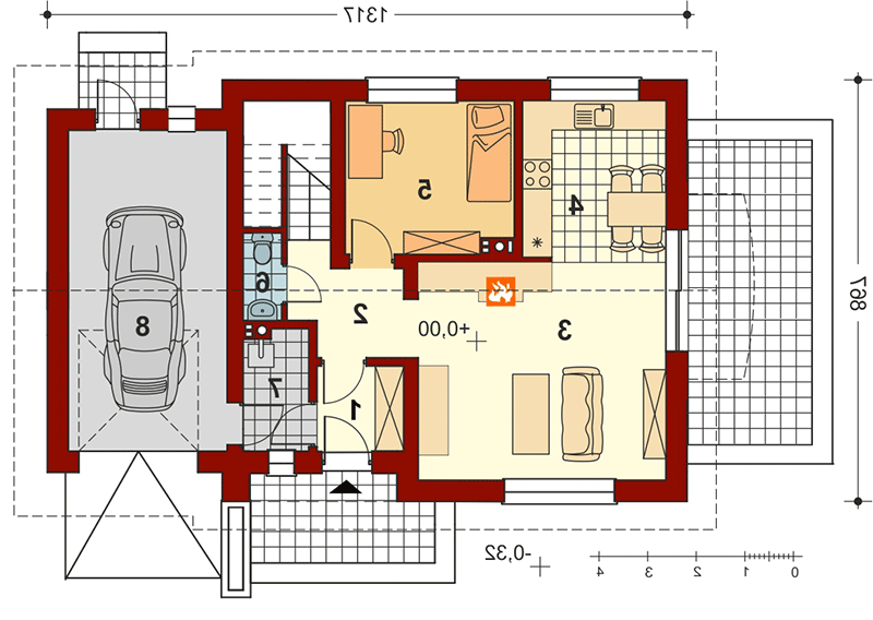 PINCZER 5 Z GARAŻEM (odbicie lustrzane) - miniatura 2
