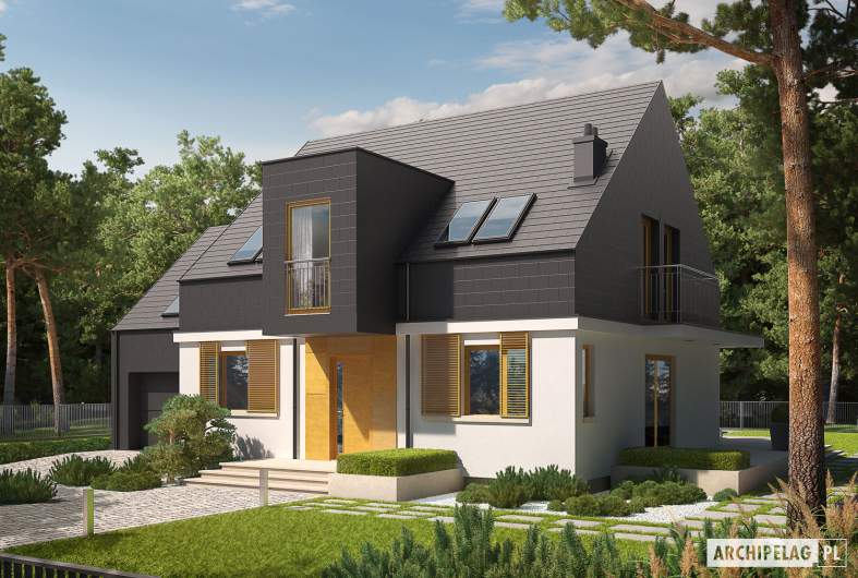 budowa domu E5 G1 ECONOMIC (wersja B) (odbicie lustrzane) - New-House