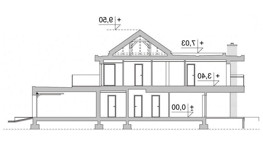 Budowa domu LK&1258 (odbicie lustrzane) z New-House