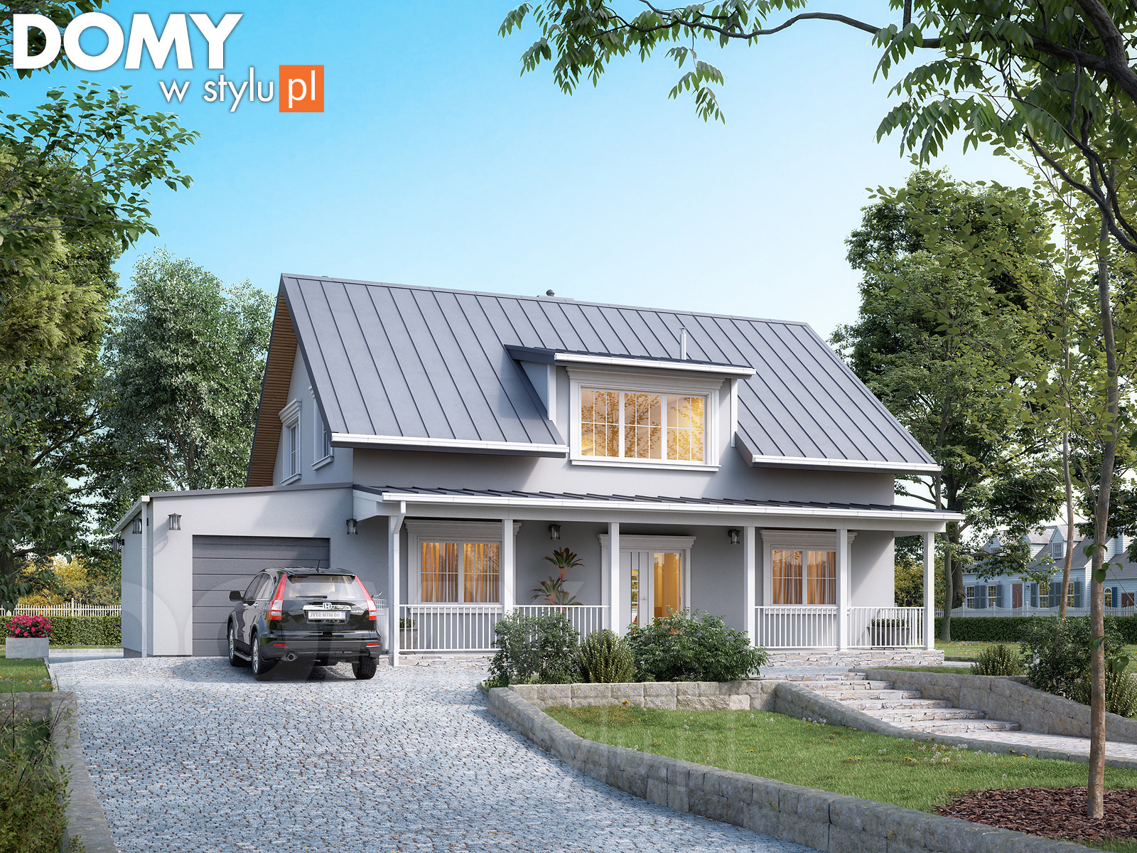 budowa domu Jagodowy 2 dr-T (odbicie lustrzane) - New-House