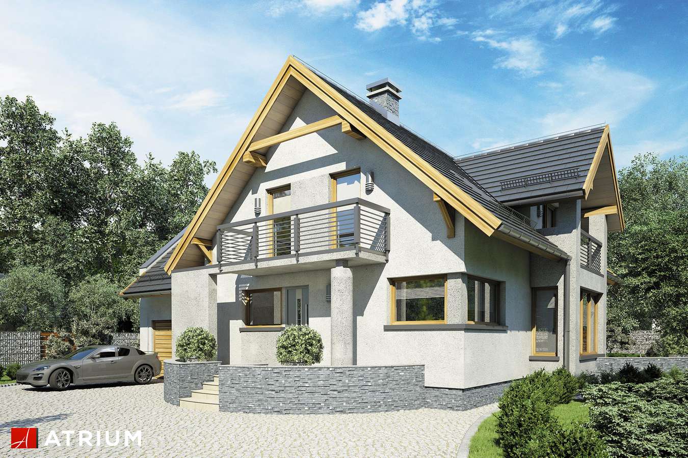 budowa domu Agawa odbicie lustrzane - New-House