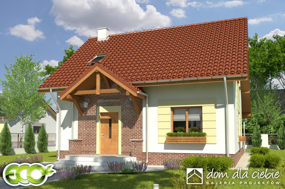 budowa domu Nela II bez garażu [B] (odbicie lustrzane) - New-House