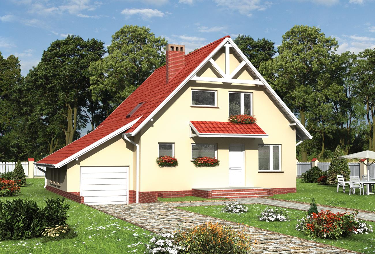 budowa domu Aster-2 (odbicie lustrzane) - New-House