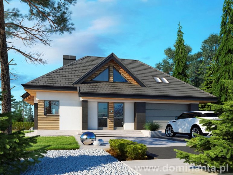 budowa domu REKSIO N 2G+ (Odbicie lustrzane) - New-House