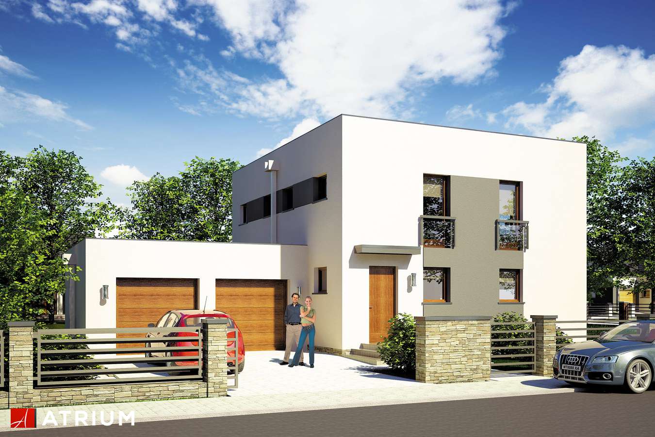 budowa domu Domino II (odbicie lustrzane) - New-House