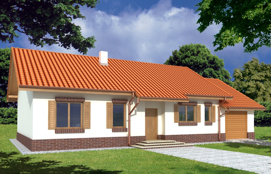 budowa domu Nina 2C Plus garaż - New-House