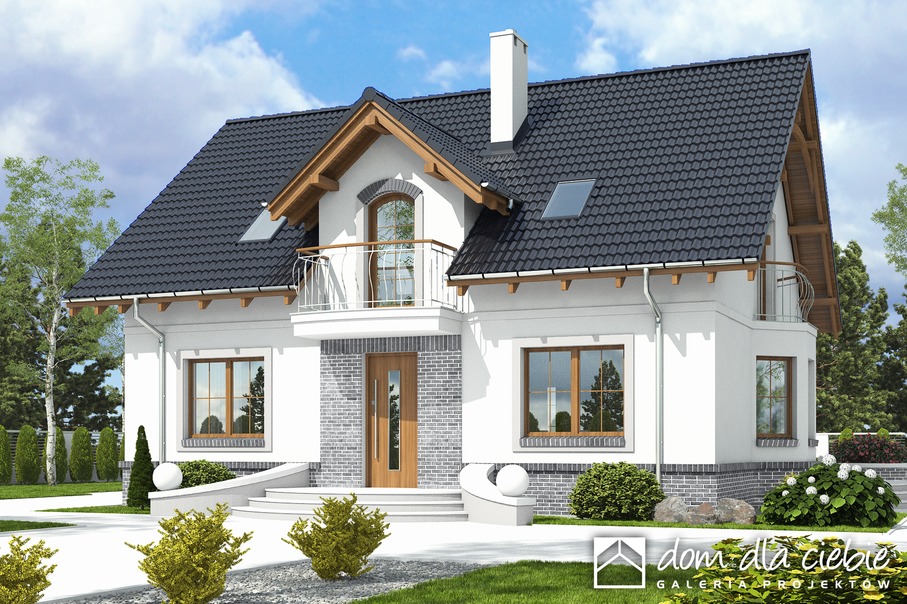 budowa domu Dom Dla Ciebie 7 bez garażu [B] (odbicie lustrzane) - New-House