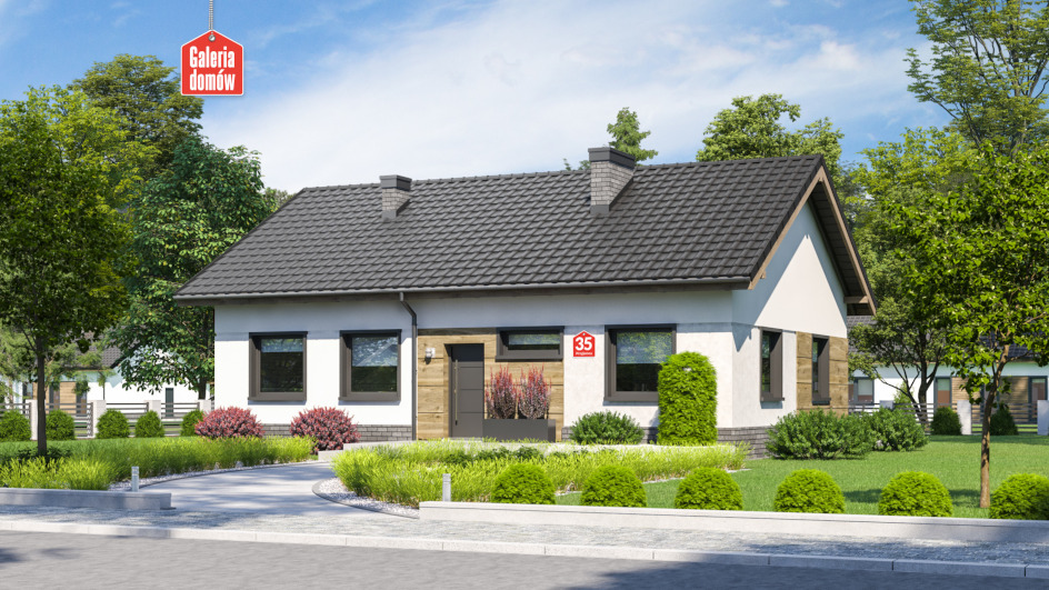 Budowa domu Dom przy Przyjemnej 35 (odbicie lustrzane) z New-House