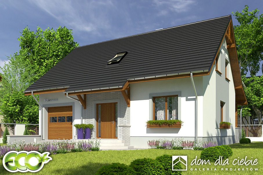 Inka IV z garażem 1-st. [A] (odbicie lustrzane) - miniatura 6