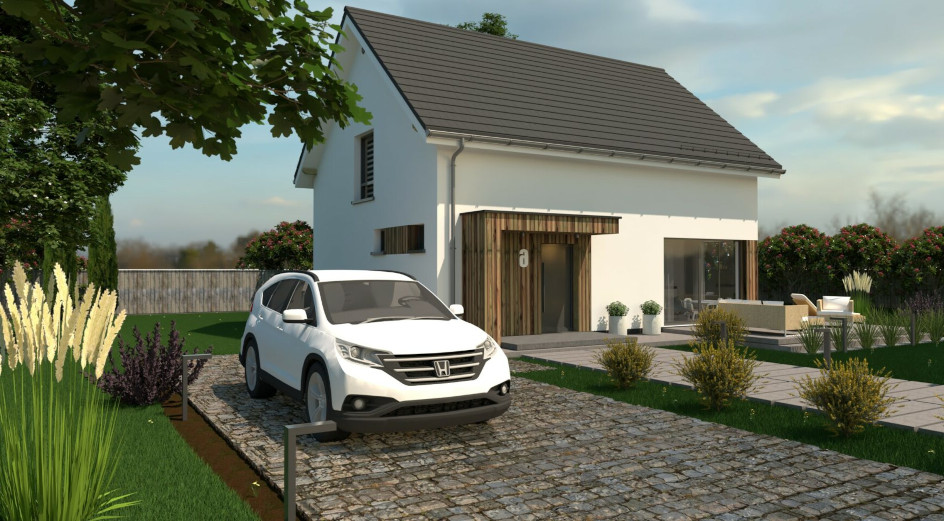 Budowa domu eko Typowy 1 (odbicie lustrzane) z New-House