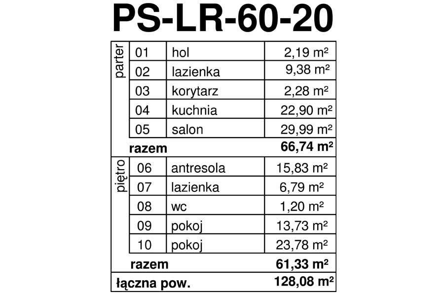 PS-LR-60-20V2 TERRACE HOUSE LONGER SZEREGÓWKA NOWOCZESNY SPADZISTY DACH - miniatura 4