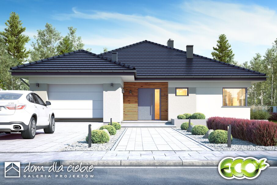 budowa domu Klara III z garażem 1-st. [A] - New-House