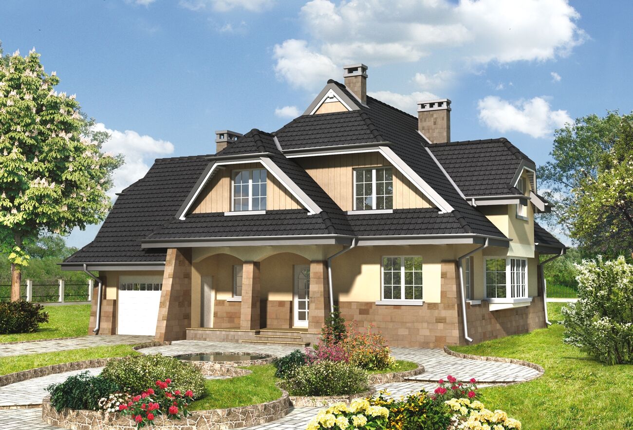 budowa domu Struga (odbicie lustrzane) - New-House