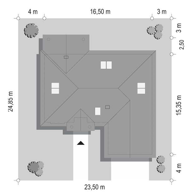 Dom na parkowej 6 wariant B (odbicie lustrzane) - miniatura 4